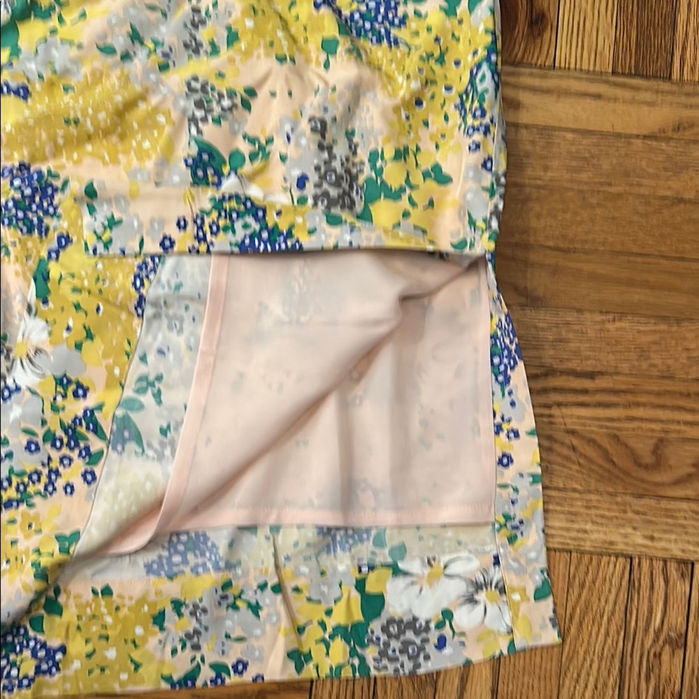 J. Crew Floral Midi Slip Skirt Casual Resort Wear - Picture 4 of 4